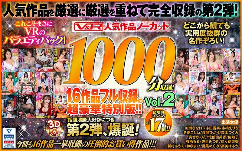 VR] V&R 1000 minutes of uncut popular works! Vol.2